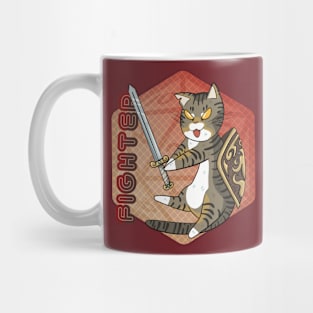 D&D Fighter Cat Mug